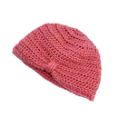 Baby Girl Boys Newborn Infant Toddler Elastic Cotton Blend Crochet Winter Knitted Hat Cap Red