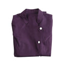 Short Sleeves Hair Dressers Beauticians Nail Bars Massage Spa Therapists Shirt Purple M