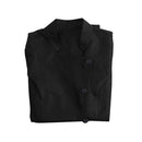 Women Girls Ladies Short Sleeve Front Button Fastening Hairdressers Beauticians Nail Bars Massage Therapists Shirt Black M