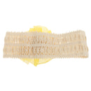 Fashionable Lace Flower Design Charms Kids Baby Girl Toddler Headband Hair Band Headwear Hair Decor Accessory Yellow