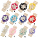 Fashionable Lace Flower Design Charms Kids Baby Girl Toddler Headband Hair Band Headwear Hair Decor Accessory Blue