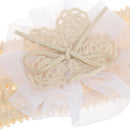 Fashionable Lace Flower Design Charms Kids Baby Girl Toddler Headband Hair Band Headwear Hair Decor Accessory White