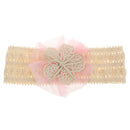 Fashionable Lace Flower Design Charms Kids Baby Girl Toddler Headband Hair Band Headwear Hair Decor Accessory Pink