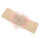 Fashionable Lace Flower Design Charms Kids Baby Girl Toddler Headband Hair Band Headwear Hair Decor Accessory Pink