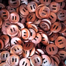 Pack of 25 Coffee Round 2 Holes Wood Sewing Buttons 30mm Craft Clothes DIY Scrapbook