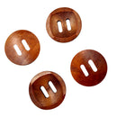 Pack of 25 Coffee Round 2 Holes Wood Sewing Buttons 30mm Craft Clothes DIY Scrapbook
