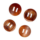 Pack of 25 Coffee Round 2 Holes Wood Sewing Buttons 30mm Craft Clothes DIY Scrapbook