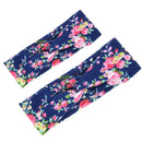 Set of 2PCS Fashionable Headband Boho Baby Headwrap Flower Design Hairband Headwear for Mommy And Baby Girl