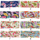 Set of 2PCS Fashionable Headband Boho Baby Headwrap Flower Design Hairband Headwear for Mommy And Baby Girl