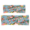 Set of 2PCS Fashionable Headband Boho Baby Headwrap Flower Design Hairband Headwear for Mommy And Baby Girl