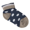 Baby Boy Girl Combed Cotton Charming Attractive Stripe Socks Grey XS PACK OF 8PCS