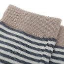 Baby Boy Girl Combed Cotton Charming Attractive Stripe Socks Grey XS PACK OF 8PCS