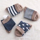 Baby Boy Girl Combed Cotton Charming Attractive Stripe Socks Grey XS PACK OF 8PCS