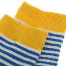 Baby Boy Girl Combed Cotton Charming Attractive Stripe Socks Yellow XS PACK OF 8PCS