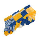 Baby Boy Girl Combed Cotton Charming Attractive Stripe Socks Yellow XS PACK OF 8PCS