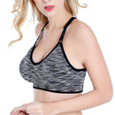 Comfortable Wear Seamless Active Quick-Drying Section Stained Push Up Yoga Training Gym Fitness Bra For Women Girls Black M