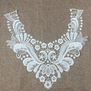 Vintage Embroidered Collar Applique Neckline Patches