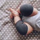 Pair Baby Knee Pads Anti Slip Crawl Knee Protector Baby Leg Warmer Deep Gray
