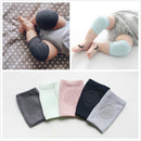 Pair Baby Knee Pads Anti Slip Crawl Knee Protector Baby Leg Warmer Deep Gray