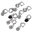 10pcs Heart Zip Puller/Zipper Pull Sliders Head Zipper Replacement Kit