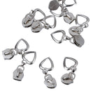 10pcs Heart Zip Puller/Zipper Pull Sliders Head Zipper Replacement Kit