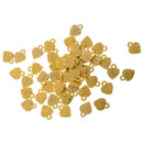 50x Antique Bronze Heart DIY Charms Jewelry Findings Pendant Beads Gold