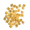 50x Antique Bronze Heart DIY Charms Jewelry Findings Pendant Beads Gold