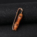 Vintage Bamboo Novelty Safety Pin Brooch Breastpin 5.5x2cm