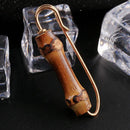 Vintage Bamboo Novelty Safety Pin Brooch Breastpin 5.5x2cm