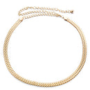 Women Gold Full Metal Waist Chain Belt Charms Clothing Decor One Size Fits All