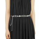 Women Rhombic Style Ajustable Wedding Diamante Waistband Dress Waist Crystal Chain Belt