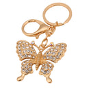 Charm Diamante Butterfly Pendant Girls Gift Bling Pendant Bag Keychain Decor