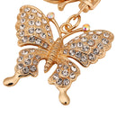 Charm Diamante Butterfly Pendant Girls Gift Bling Pendant Bag Keychain Decor