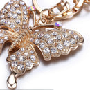 Charm Diamante Butterfly Pendant Girls Gift Bling Pendant Bag Keychain Decor