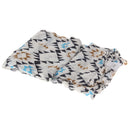 Cotton Muslin Receiving Blanket Swaddle Bedding Cover for Baby Blue Pattern