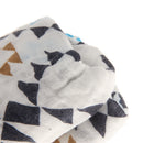 Cotton Muslin Receiving Blanket Swaddle Bedding Cover for Baby Blue Pattern