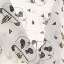 Cotton Muslin Receiving Blanket Swaddle Bedding Cover for Baby Panda Pattern
