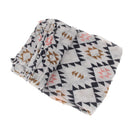 Cotton Muslin Receiving Blanket Swaddle Bedding Wrap Cover for Baby Red Pattern
