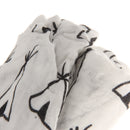 Cotton Muslin Receiving Blanket Swaddle Bedding Wrap Cover for Baby Black House Pattern