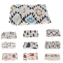 Cotton Muslin Receiving Blanket Swaddle Bedding Wrap Cover for Baby Black House Pattern