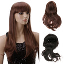 Women Curly Wavy Full Wig Heat Resistant Hair Party Black