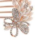 Women Comb Crystal Pearl Hairclip Vintage Hair Accessories for Wedding Headdress