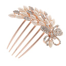 Women Comb Crystal Pearl Hairclip Vintage Hair Accessories for Wedding Headdress