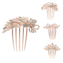Women Comb Crystal Pearl Hairclip Vintage Hair Accessories for Wedding Headdress