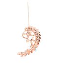 Vintage Alloy Brooch DIY Crystal Pin Badge Gift for Wedding Bride Peacock-2