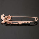 Vintage Alloy Brooch DIY Crystal Pin Badge Gift Wedding Bride Butterfly-2