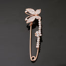 Vintage Alloy Brooch DIY Crystal Pin Badge Gift Wedding Bride Butterfly-2