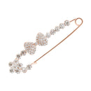 Vintage Alloy Brooch DIY Crystal Pin Badge Gift for Wedding Bride Bowknot