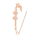 Vintage Alloy Brooch DIY Crystal Pin Badge Gift for Wedding Bride Bowknot