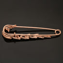 Vintage Alloy Brooch DIY Crystal Pin Badge Gift for Wedding Bride Peacock-3